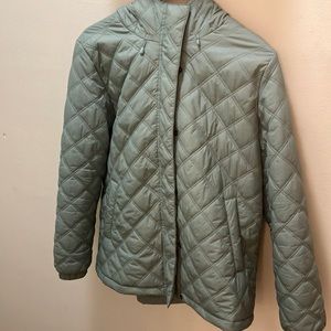 Madewell quilted jacket in sage green